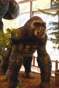 Sculpture Gorille en résine et de fibre de verre