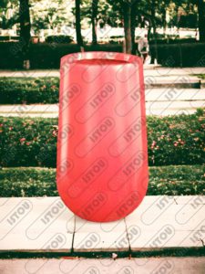 Sculpture Pot en résine et fibre de verre renforcée d'une structure métallique