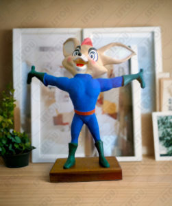 figurine labib est faite de résine et de fibre de verre