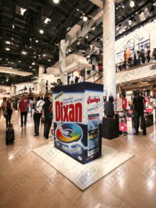 sculpture plv Dixan en résine et fibre de verre renforcée par une armature en métal