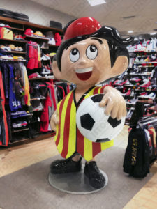 Mascotte wlidha est faite de résine et de fibre de verre